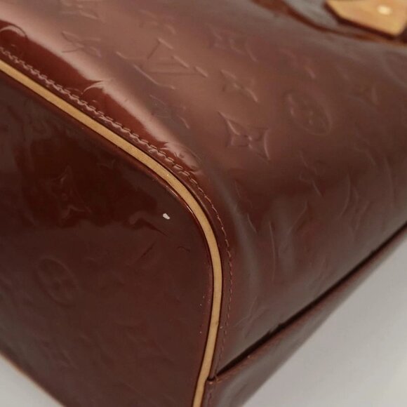 LOUIS VUITTON Monogram Vernis Houston Hand Bag Bronze M91122 LV Auth hk2663 - Picture 5 of 16